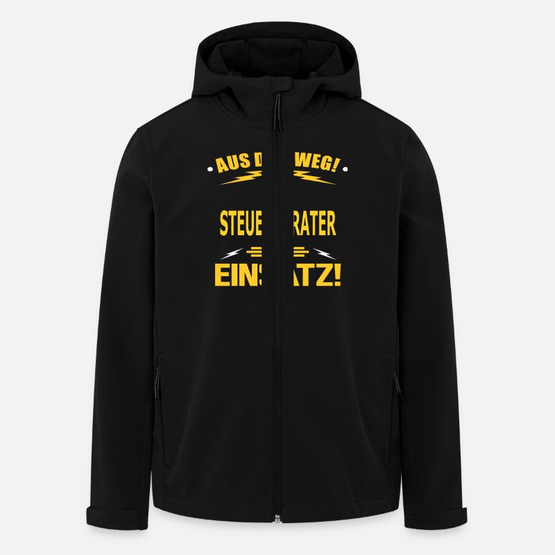 STEUERBERATER - Recycelte Männer Softshell-Jacke von Stanley/Stella - Schwarz