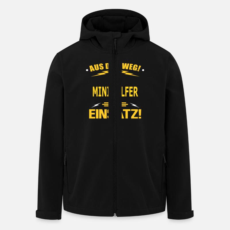 MINIGOLFER - Recycelte Männer Softshell-Jacke von Stanley/Stella - Schwarz