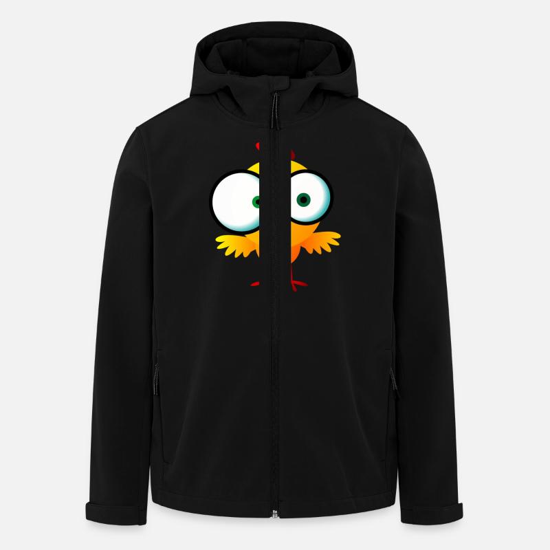 Crazy chick with glasses - Men’s Recycled Softshell Jacket by Stanley/Stella - black