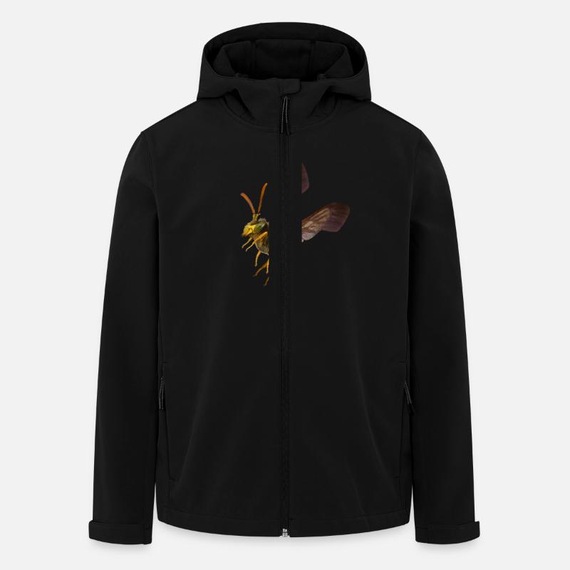 Wasp Shirt von Custom - Recycelte Männer Softshell-Jacke von Stanley/Stella - Schwarz