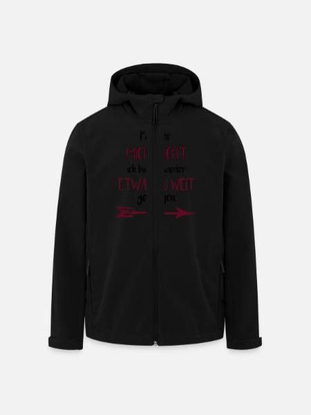 Falls ihr mich sucht - Recycelte Männer Softshell-Jacke von Stanley/Stella - Schwarz