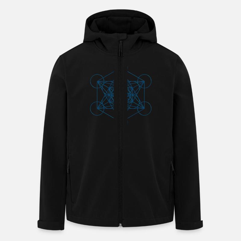 METATRONS WÜRFEL - blau - Recycelte Männer Softshell-Jacke von Stanley/Stella - Schwarz