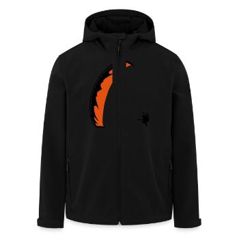 Parapente - Veste softshell homme en polyester recyclé Stanley/Stella - noir - Devant - AI Model Male 185 light (185cm)