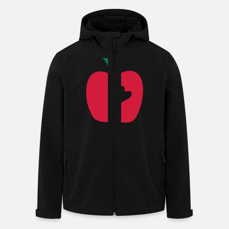 apfel mit herz - Recycelte Männer Softshell-Jacke von Stanley/Stella - Schwarz