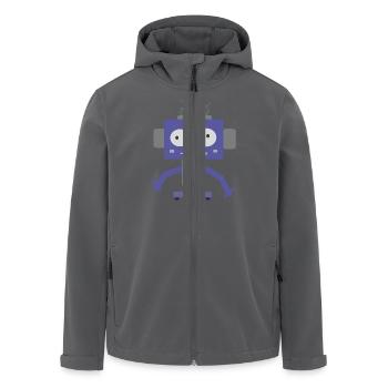 Cute Little Robot - Men’s Recycled Softshell Jacket by Stanley/Stella - black - Front - AI Model Male 185 light (185cm)