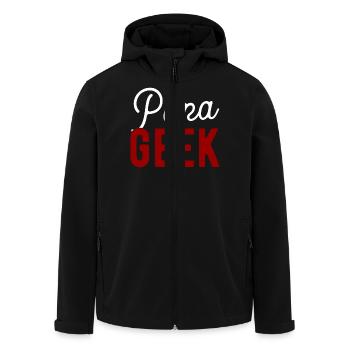 Papa geek cadeau - Veste softshell homme en polyester recyclé Stanley/Stella - noir - Devant - AI Model Male 185 light (185cm)