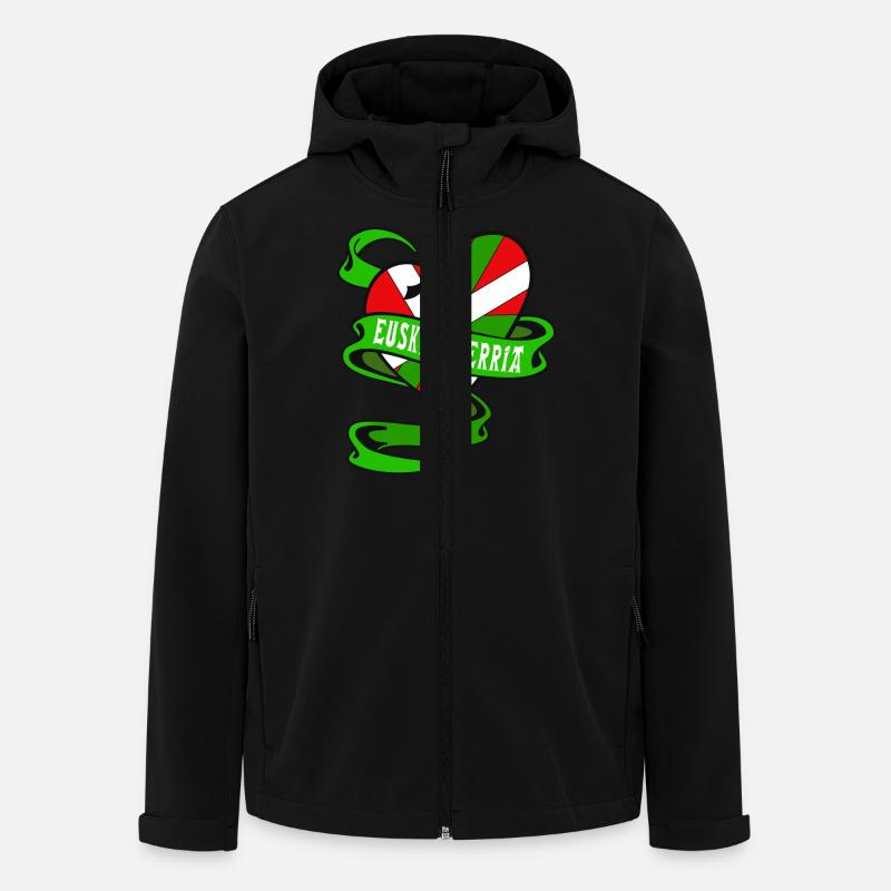 Baskische Herz ikurrina - Recycelte Männer Softshell-Jacke von Stanley/Stella - Schwarz
