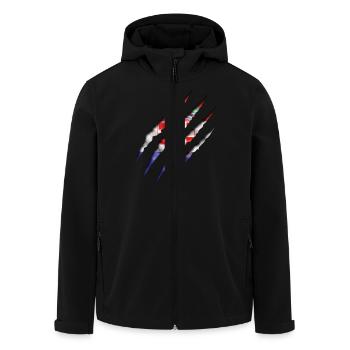 Kroatien Kralle - Recycelte Männer Softshell-Jacke von Stanley/Stella - Schwarz - Vorne - AI Model Male 185 light (185cm)