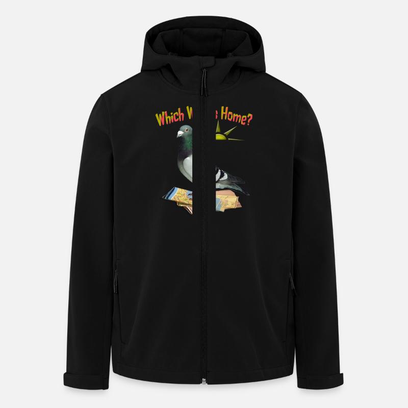 Which Way is Home - Men’s Recycled Softshell Jacket by Stanley/Stella - black