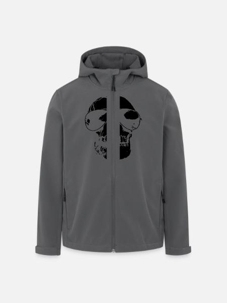 Cool Skull - Veste softshell homme en polyester recyclé Stanley/Stella - noir