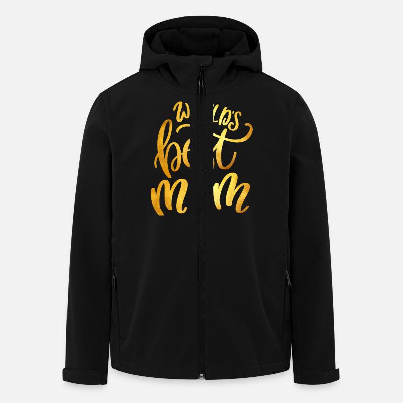 World's Best Mom - Men’s Recycled Softshell Jacket by Stanley/Stella - black