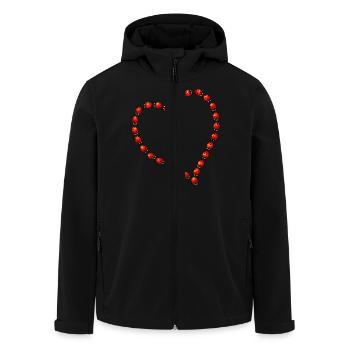 coeur - Veste softshell homme en polyester recyclé Stanley/Stella - noir - Devant - AI Model Male 185 light (185cm)