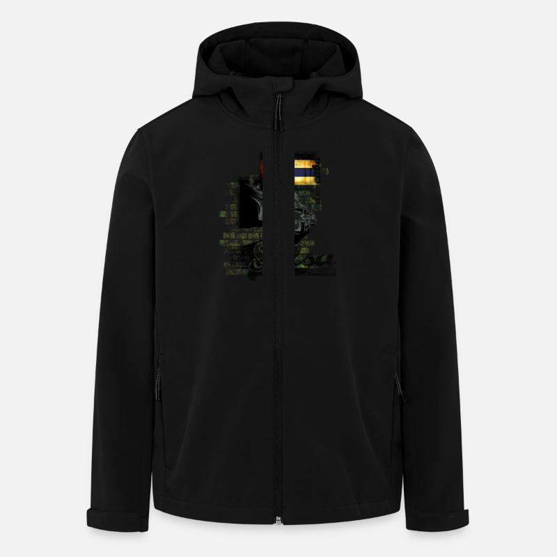 salsa - Recycelte Männer Softshell-Jacke von Stanley/Stella - Schwarz