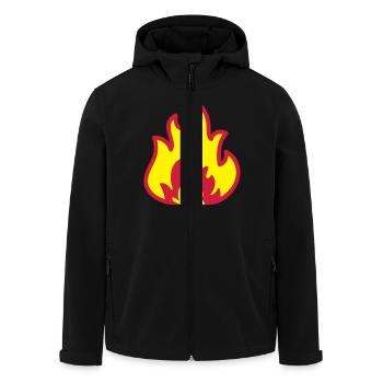 fire__f2 - Veste softshell homme en polyester recyclé Stanley/Stella - noir - Devant - AI Model Male 185 light (185cm)