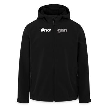 not vegan - Recycelte Männer Softshell-Jacke von Stanley/Stella - Schwarz - Vorne - AI Model Male 185 light (185cm)
