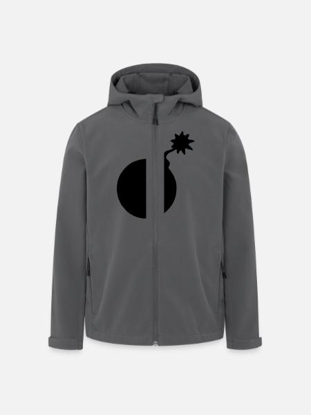 Bombe - Veste softshell homme en polyester recyclé Stanley/Stella - noir