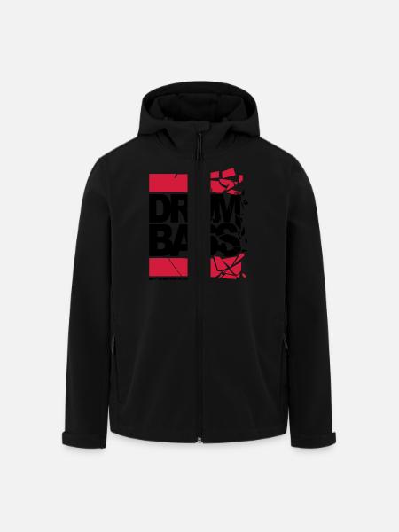 final dnb shattered - Recycelte Männer Softshell-Jacke von Stanley/Stella - Schwarz