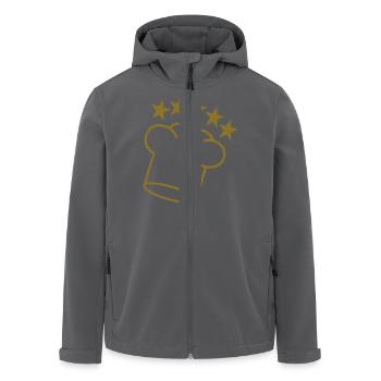 kochen - Recycelte Männer Softshell-Jacke von Stanley/Stella - Schwarz - Vorne - AI Model Male 185 light (185cm)