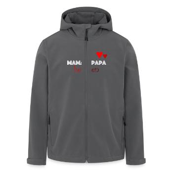 Mama und Papa heiraten - Recycelte Männer Softshell-Jacke von Stanley/Stella - Anthrazit - Vorne - AI Model Male 185 light (185cm)