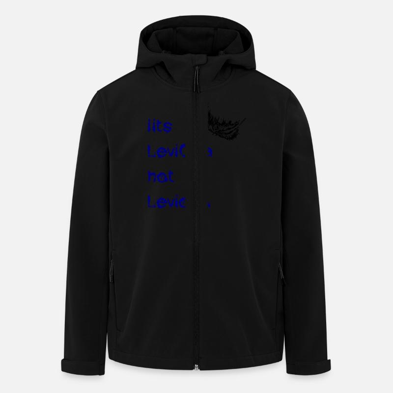 leviosa plume noir bleu - Veste softshell homme en polyester recyclé Stanley/Stella - noir