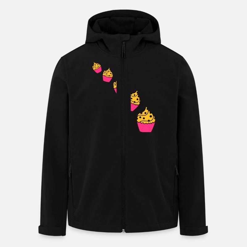 Cupcakes - Veste softshell homme en polyester recyclé Stanley/Stella - noir
