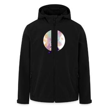 MALIAN HERO - Men’s Recycled Softshell Jacket by Stanley/Stella - black - Front - AI Model Male 185 light (185cm)