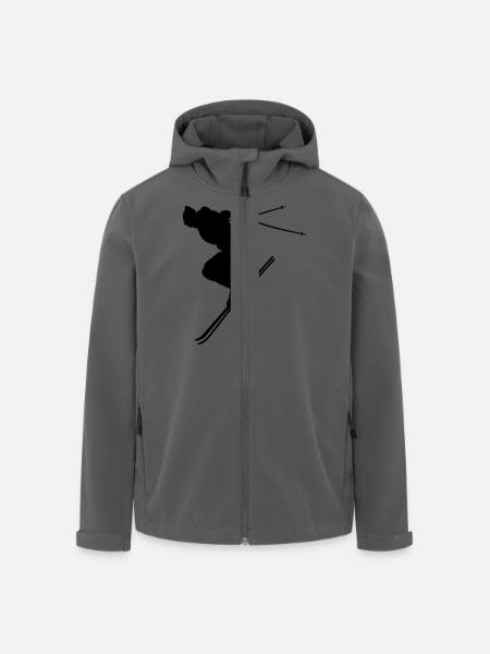 ski - Men’s Recycled Softshell Jacket by Stanley/Stella - black