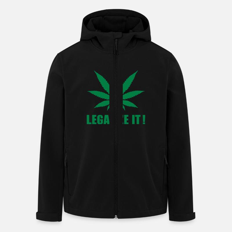 Marihuana Legalize it - Recycelte Männer Softshell-Jacke von Stanley/Stella - Schwarz