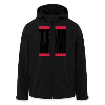 team awsome - Recycelte Männer Softshell-Jacke von Stanley/Stella - Schwarz - Vorne - AI Model Male 185 light (185cm)