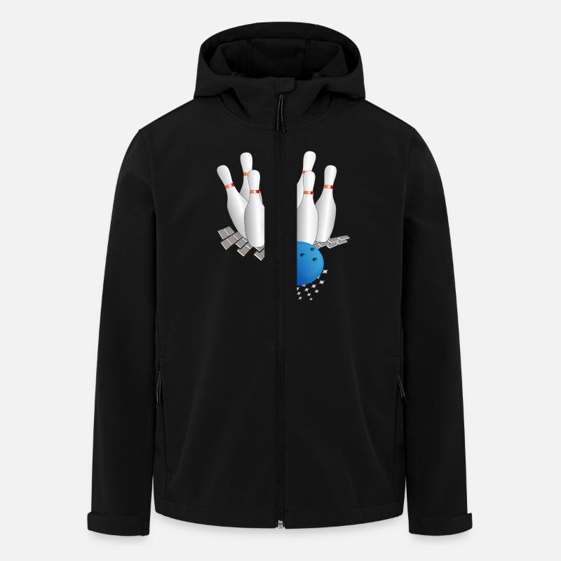 kegel - Recycelte Männer Softshell-Jacke von Stanley/Stella - Schwarz