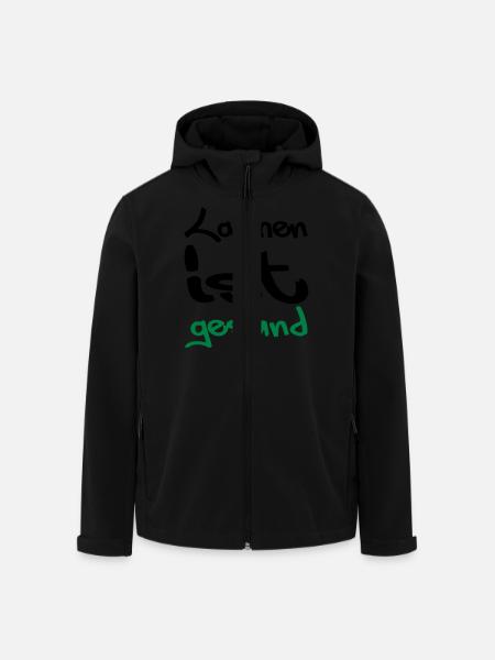 lachen ist gesund - Recycelte Männer Softshell-Jacke von Stanley/Stella - Schwarz