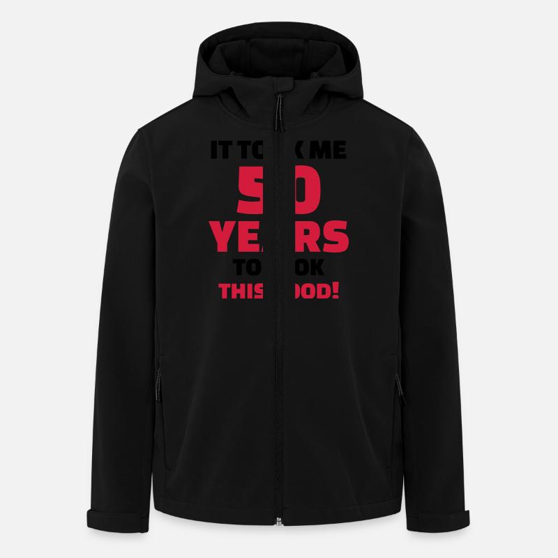 50 Years Birthday - Men’s Recycled Softshell Jacket by Stanley/Stella - black