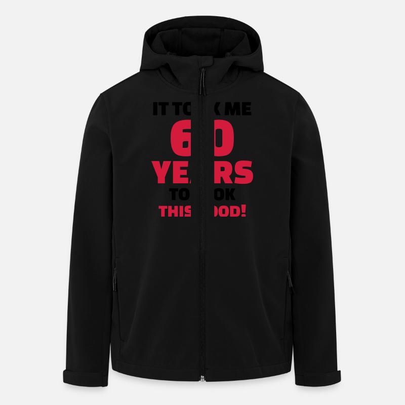 60 Years Birthday - Men’s Recycled Softshell Jacket by Stanley/Stella - black