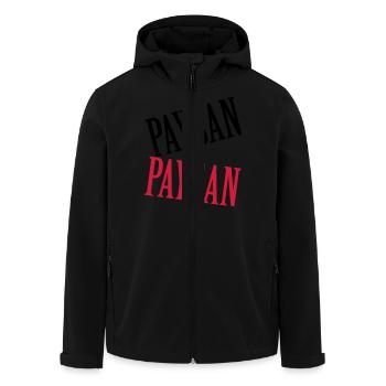 Paysan - Veste softshell homme en polyester recyclé Stanley/Stella - noir - Devant - AI Model Male 185 light (185cm)