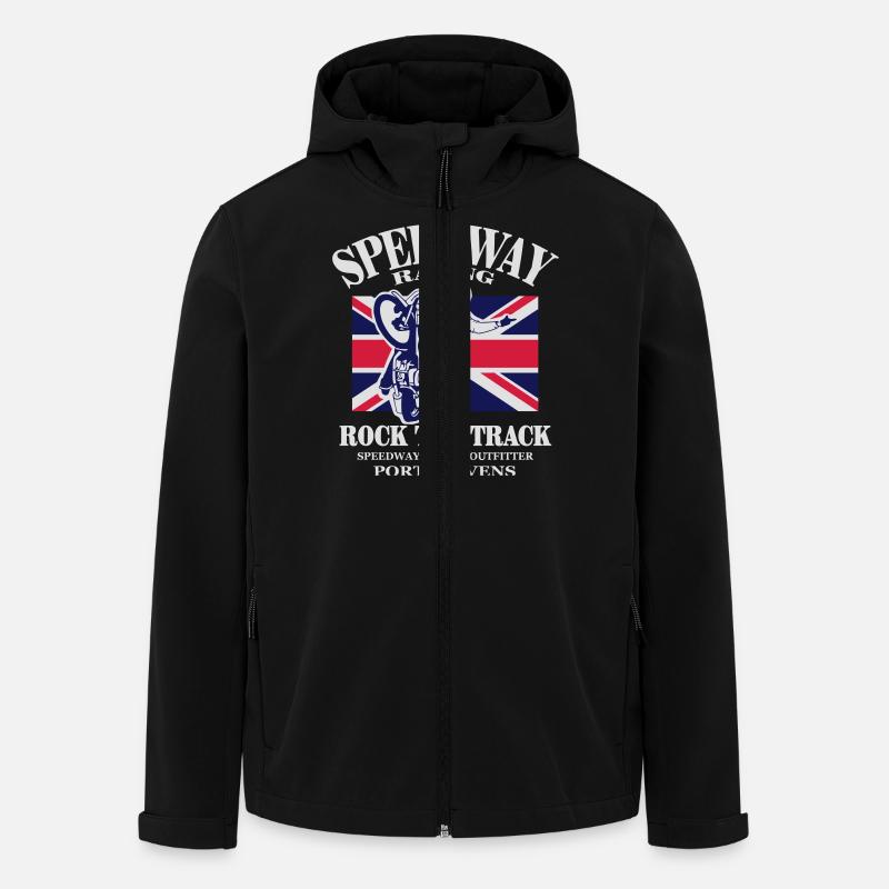 UK - Speedway - Men’s Recycled Softshell Jacket by Stanley/Stella - black