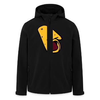 burrito Pfannkuchen-Pfannkuchen-Wurst - Recycelte Männer Softshell-Jacke von Stanley/Stella - Schwarz - Vorne - AI Model Male 185 light (185cm)