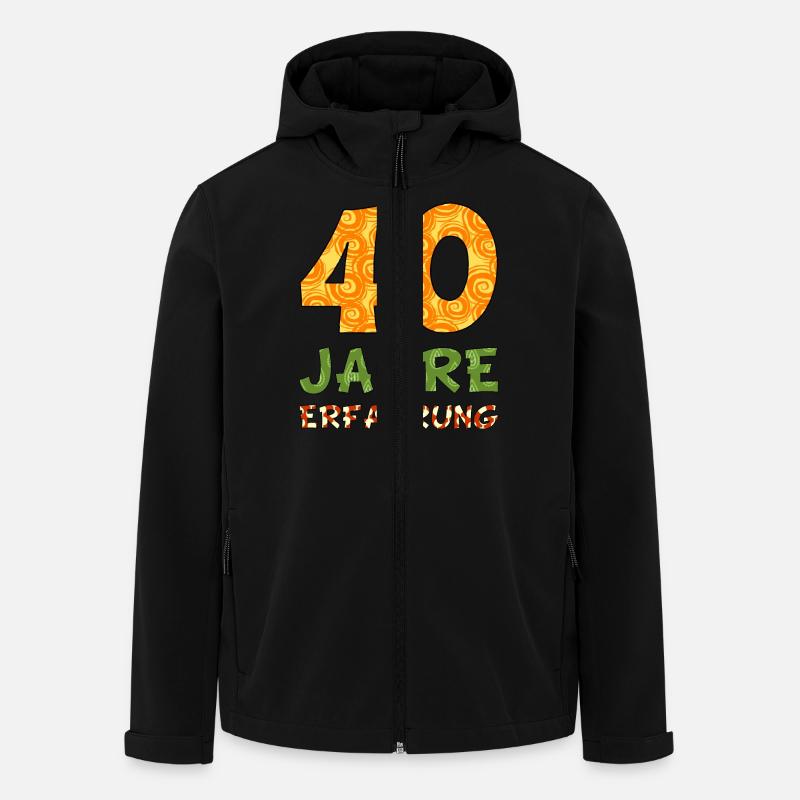 40 Jahre Erfahrung - bunt - Recycelte Männer Softshell-Jacke von Stanley/Stella - Schwarz