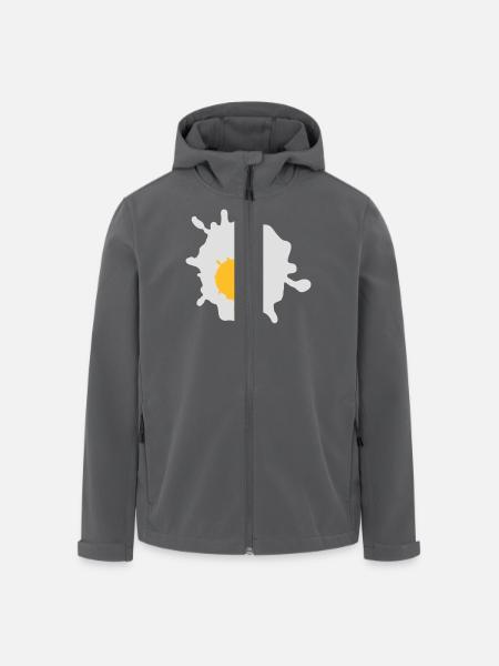 Fried egg - V2 - Men’s Recycled Softshell Jacket by Stanley/Stella - black
