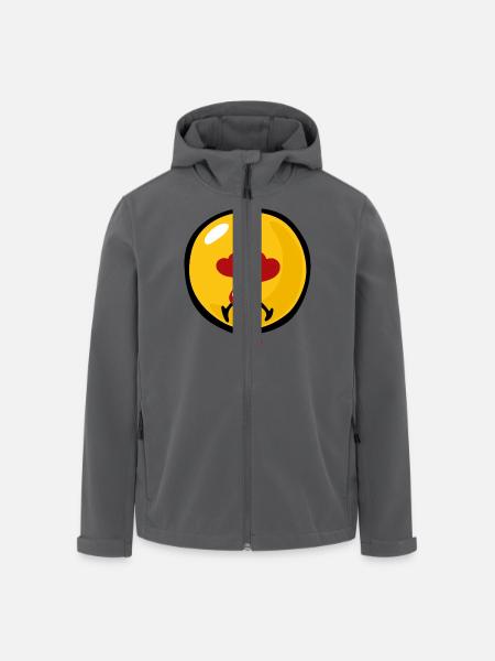 Smiley Sadness Heartbroken - Recycelte Männer Softshell-Jacke von Stanley/Stella - Schwarz