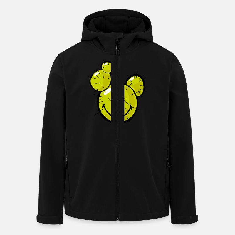 Smiley Cactus - Stanley/Stella Men's Recycled Softshell Jacket DISCOVERER - black