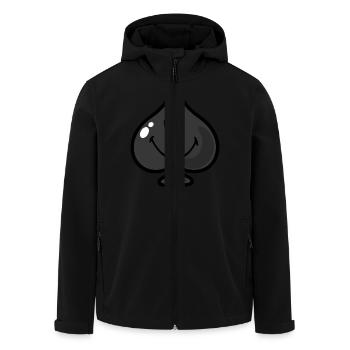 Smiley Spades Black - Recycelte Männer Softshell-Jacke von Stanley/Stella - Schwarz - Vorne - AI Model Male 185 light (185cm)