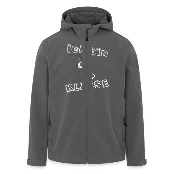 School enrollment I am a 1st grade school beginner - Men’s Recycled Softshell Jacket by Stanley/Stella - anthracite - Front - AI Model Male 185 light (185cm)