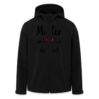 mutter der braut - Recycelte Männer Softshell-Jacke von Stanley/Stella - Schwarz - Vorne - AI Model Male 185 light (185cm)