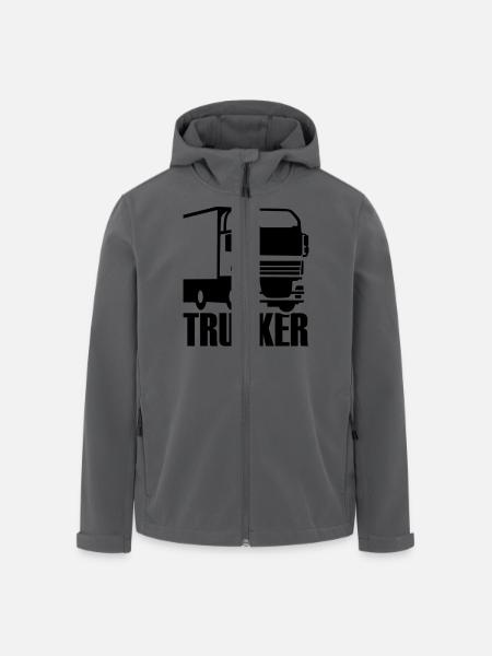 Trucker - Veste softshell homme en polyester recyclé Stanley/Stella - noir