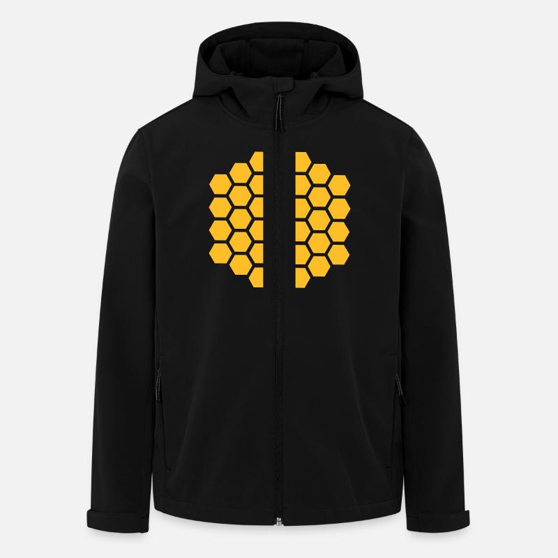 Honeycomb - Men’s Recycled Softshell Jacket by Stanley/Stella - black