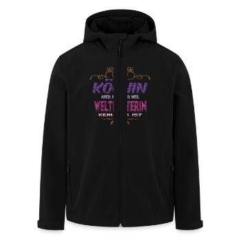 Köchin Weltretterin - Recycelte Männer Softshell-Jacke von Stanley/Stella - Schwarz - Vorne - AI Model Male 185 light (185cm)