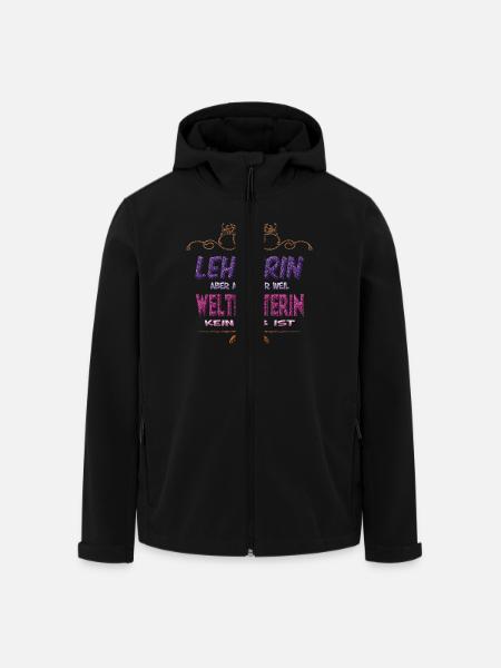 Lehrerin Weltretterin - Recycelte Männer Softshell-Jacke von Stanley/Stella - Schwarz