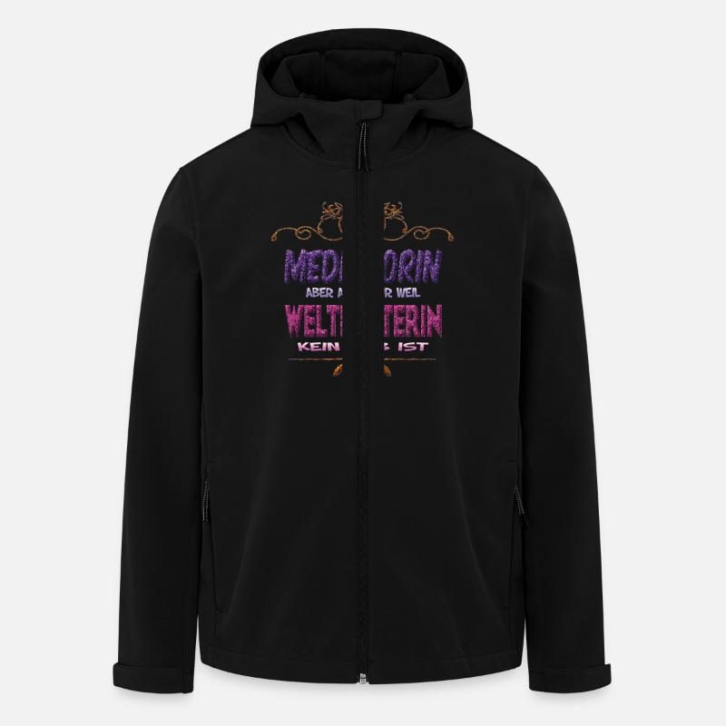 Mediatorin Weltretterin - Recycelte Männer Softshell-Jacke von Stanley/Stella - Schwarz