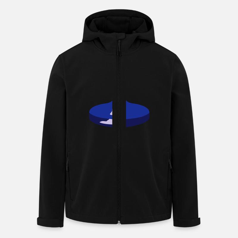 Eisstock - Recycelte Männer Softshell-Jacke von Stanley/Stella - Schwarz