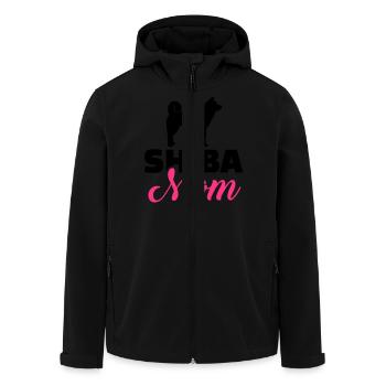 Shiba Inu - Men’s Recycled Softshell Jacket by Stanley/Stella - black - Front - AI Model Male 185 light (185cm)